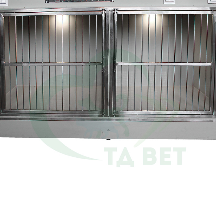 ТД ВЕТ Модуль из полипропилена из 5 клеток, разборный, с освещением 1800х600х1450(1750)h