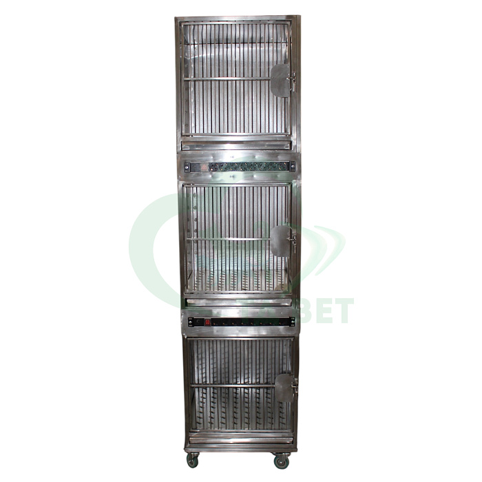 ТД ВЕТ Модуль из 3 клеток из нерж. стали, с поддонами 550х640х2000(2100)h