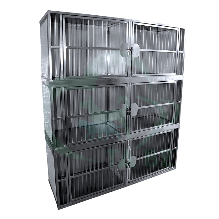 ТД ВЕТ Модуль из 6 клеток из нерж. стали 1600х520х1860(1875)