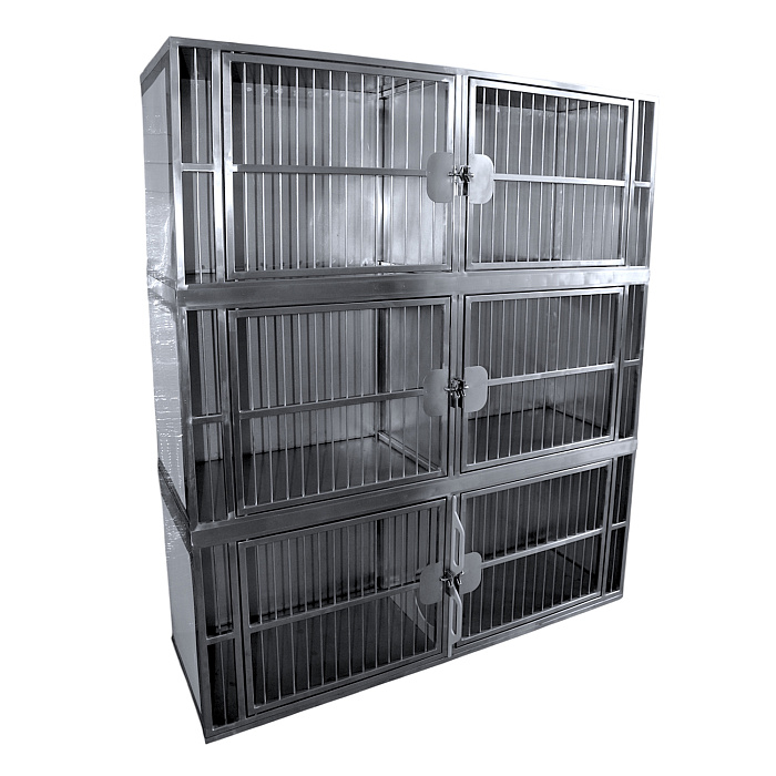 ТД ВЕТ Модуль из 6 клеток из нерж. стали 1600х520х1860(1875)