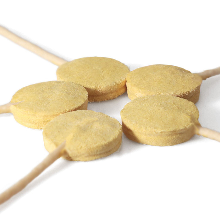 Лакомство Ranova для собак сублимированное на палочке микс вкусов: козье молоко*2; клюква*2; тыква*2, 8 г х 6 шт