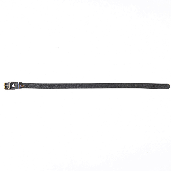 Ошейник Mr.Kranch для собак из натуральной кожи прямой 33-40см чёрный СКИДКА 40%