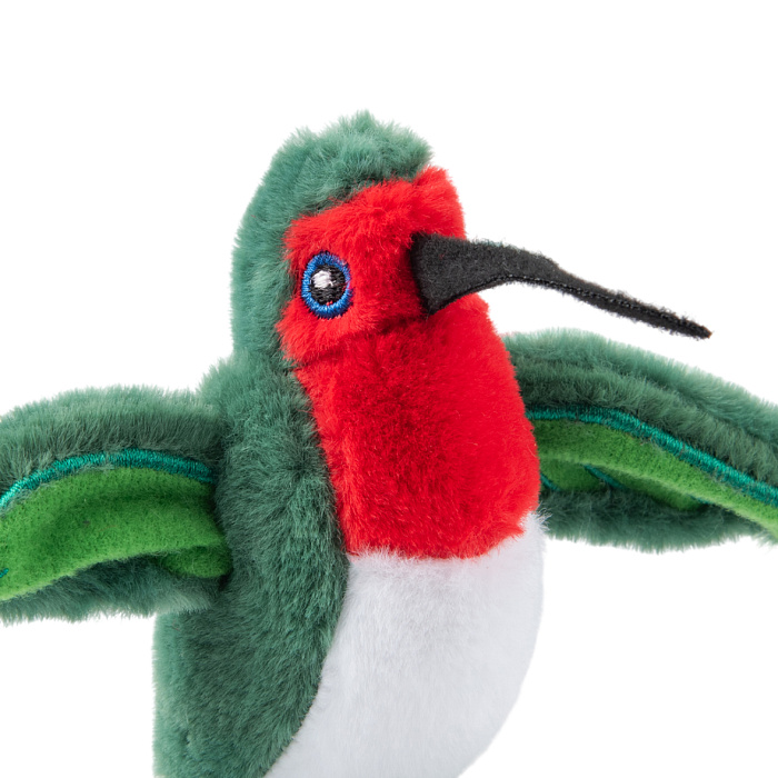 Игрушка Mr.Kranch для кошек Птичка плюшевая с кошачьей мятой 7,5 см зеленая