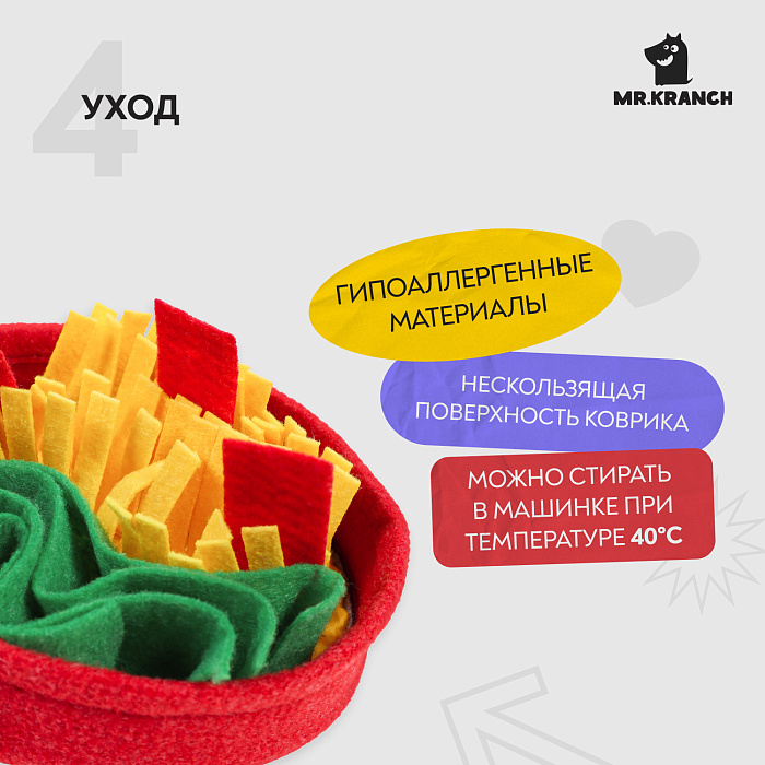 Нюхательная игрушка Mr.Kranch Пицца размер 18x18см