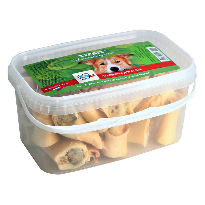 Лакомство TiTBiT Голень баранья для собак - банка пласт. 3.3 л 700 г