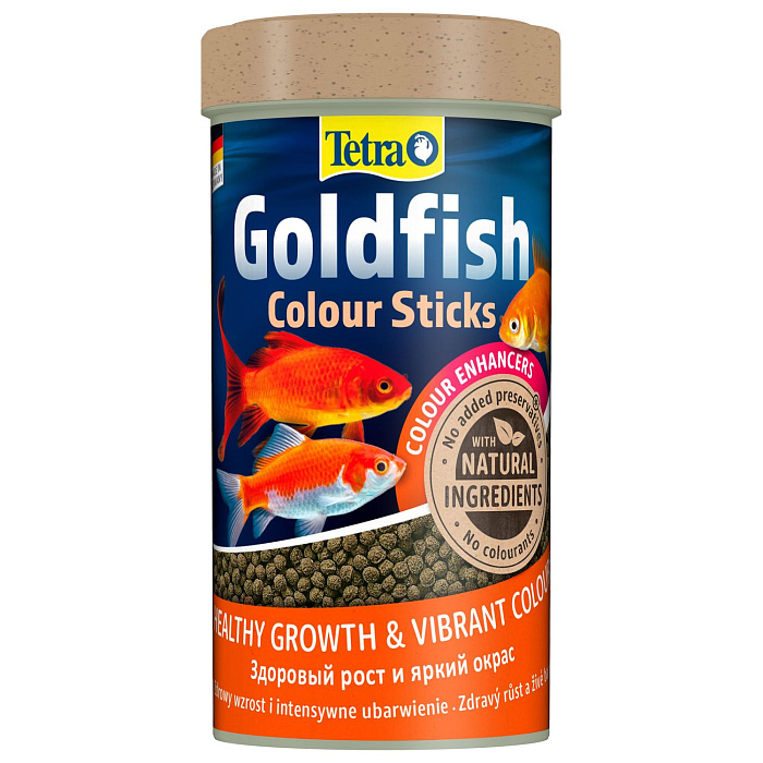 TetraGoldfish Colour Sticks корм в палочках для улучшения окраса золотых рыбок 250 мл