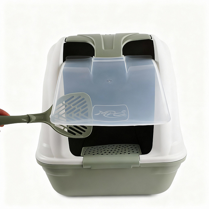 Био-туалет MPS NETTA MAXI для крупных кошек, 66х49х50 см, зелёный