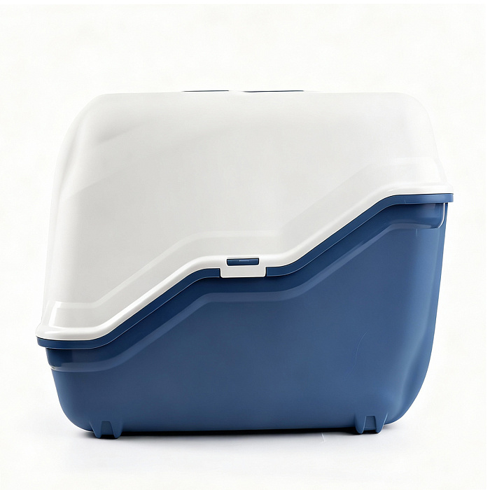 Био-туалет MPS NETTA MAXI для крупных кошек, 66х49х50 см, тёмно-синий