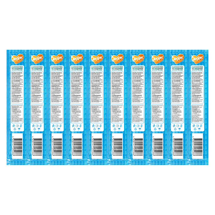 Лакомство Мнямс лакомые палочки 13,5 см для котят из индейки 10х5 г