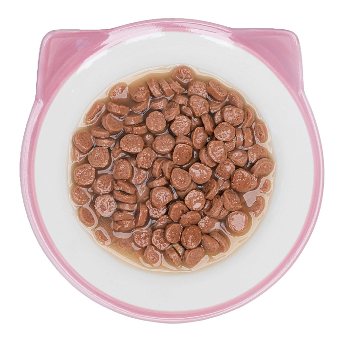 Влажный корм Ферма кота Фёдора сочные кусочки для кошек с курицей 85г