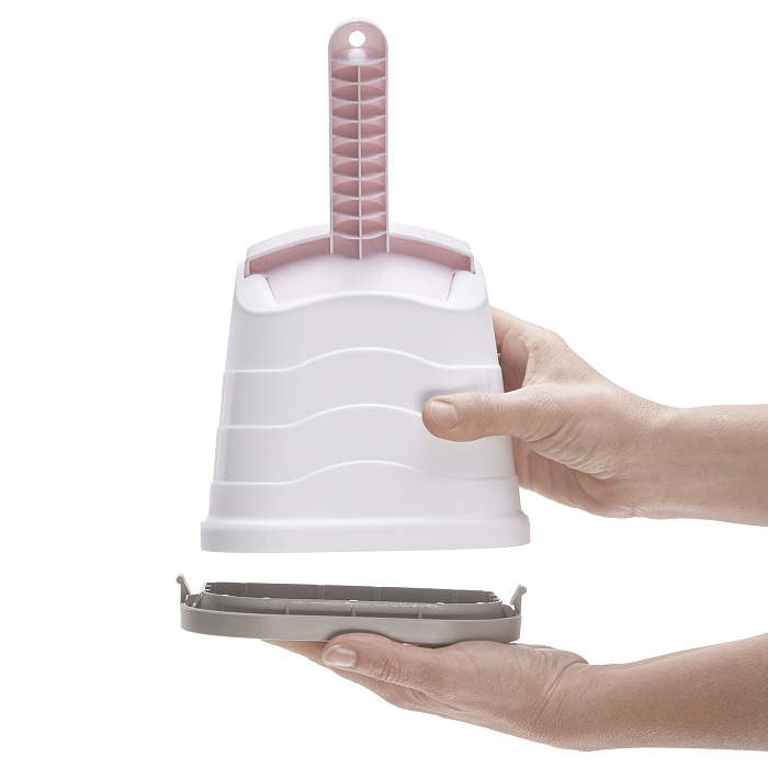 IMAC совочек для туалета на подставке ROMEO 28 см, нежно-розовый СКИДКА 40%