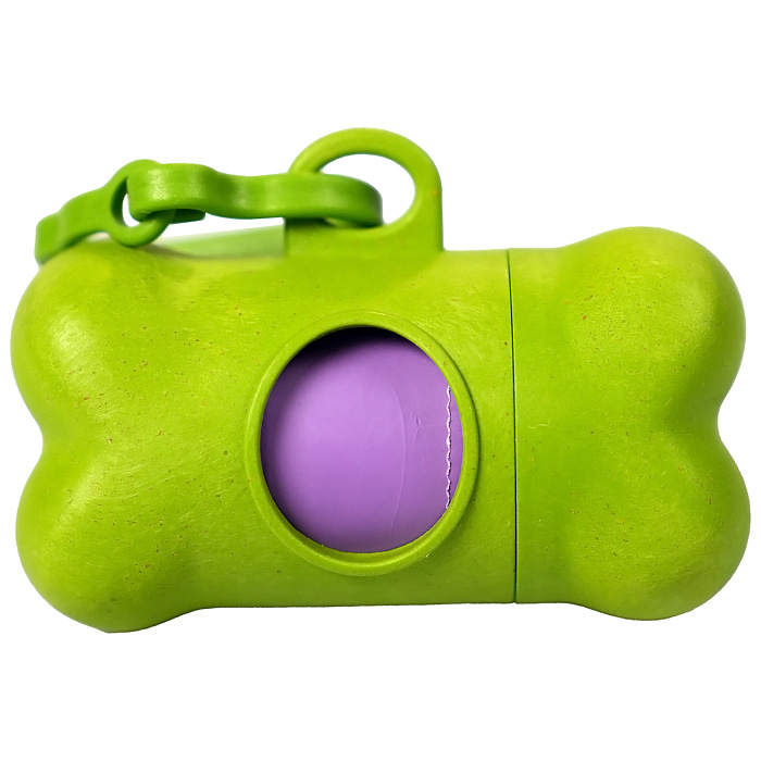 Биодиспенсер Mr.Kranch со сменным рулоном пакетов для выгула собак