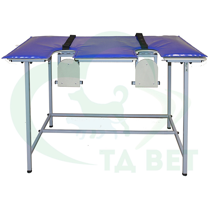 ТД ВЕТ Стол ветеринарный СВУ-29.2  для УЗИ и эхо процедур, 1320х720х900h (каркас серый)