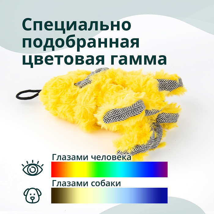 Игрушка Elder Club для собак Медуза желтая 14 см