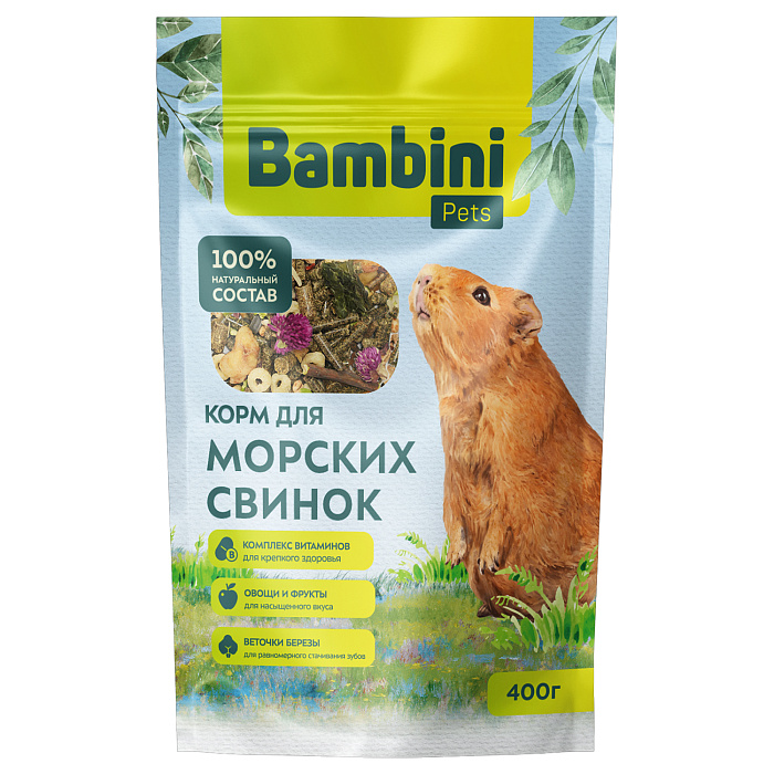 Корм Bambini Pets для морских свинок, 400 г