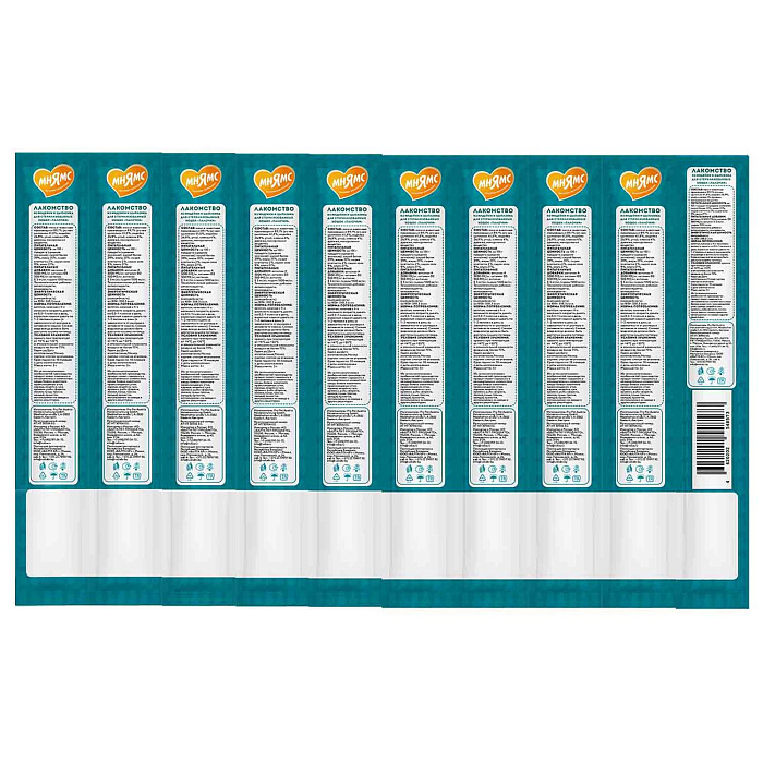 Лакомство Мнямс лакомые палочки для стерилизованных кошек из индейки и цыпленка 10х5 г