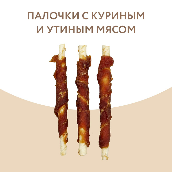 Лакомство Мнямс На каждый день для собак Палочки с куриным и утиным мясом 340 г