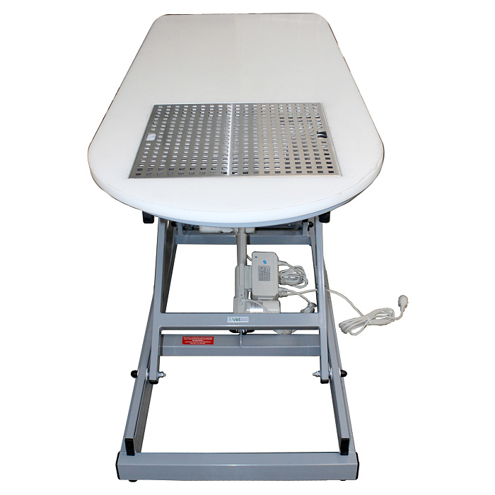 ТД ВЕТ Стол ветеринарный стоматологический VETBOT-102 с решеткой, 1470x620x(300-1190)h мм (каркас серый)