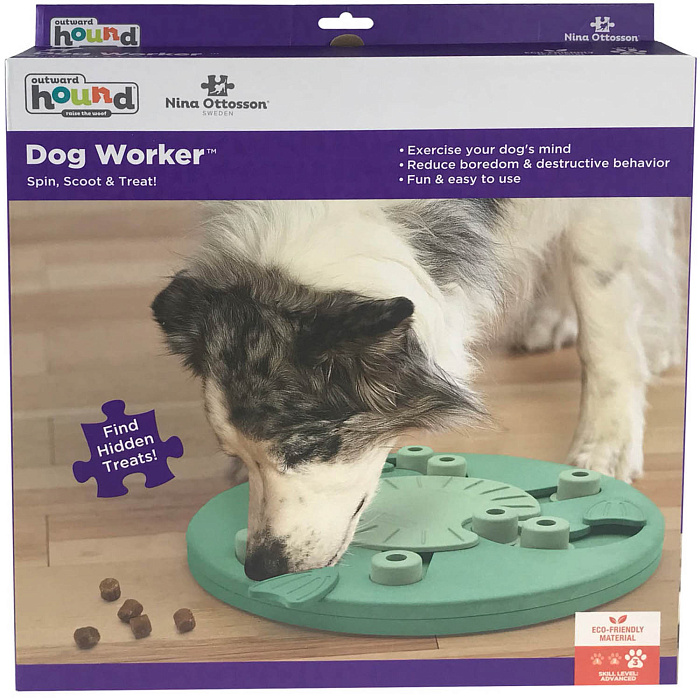 Nina Ottosson игра-головоломка для собак Worker, 3 (продвинутый) уровень сложности СКИДКА 30%