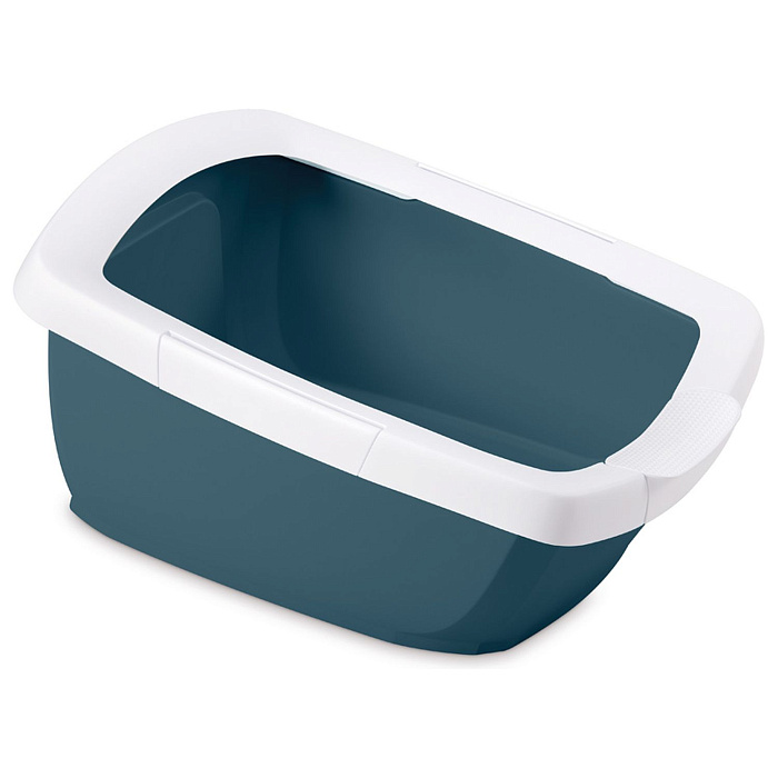 IMAC туалет-лоток для кошек FUNNY с высокими бортами 62х49,5х33h см, синий СКИДКА 40%