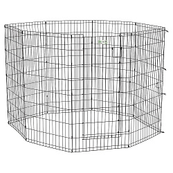 Вольер MidWest Life Stages для собак, 8 панелей 61х122h см, с дверью-MAXLock черный СКИДКА 50%