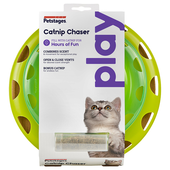 Petstages игрушка для кошек Трек с контейнером для кошачьей мяты СКИДКА 50%