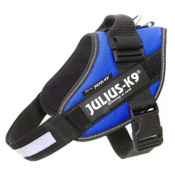 JULIUS-K9 шлейка для собак IDC®-Powerharness 2 (71-96см/ 28-40кг), синий СКИДКА 50%