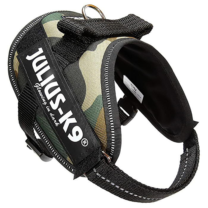 JULIUS-K9 шлейка для собак IDC®-Powerharness Mini-Mini (40-53см/ 4-7кг), камуфляж СКИДКА 50%