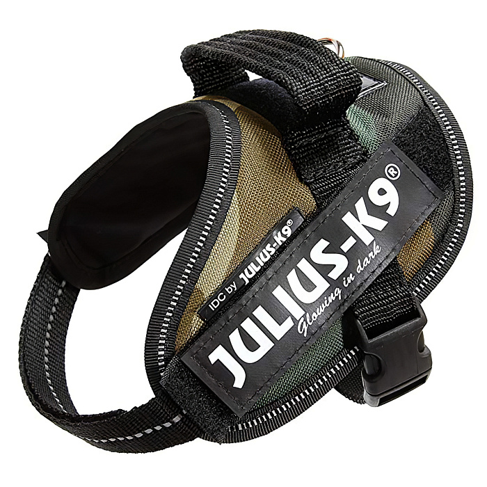 JULIUS-K9 шлейка для собак IDC®-Powerharness Mini-Mini (40-53см/ 4-7кг), камуфляж СКИДКА 50%
