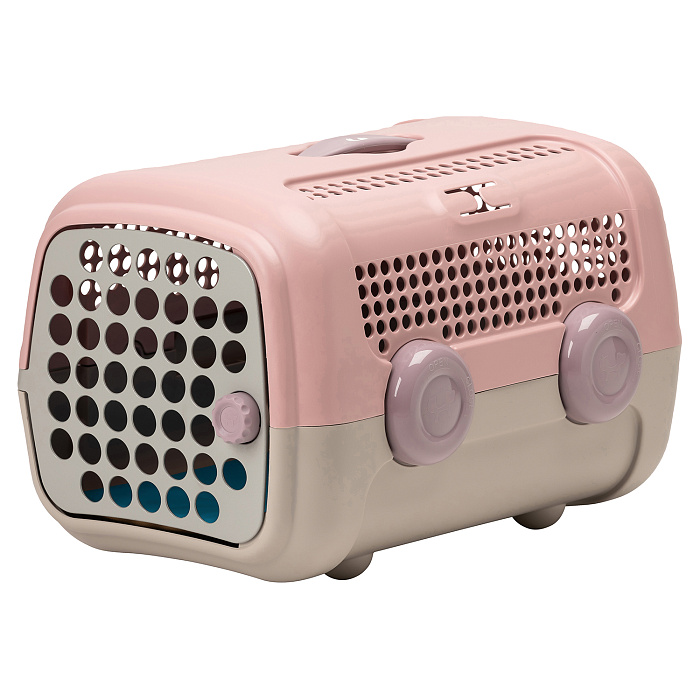 United Pets переноска "A.U.T.O." cm 51 x 37 x h 33, розовая/серая СКИДКА 50%