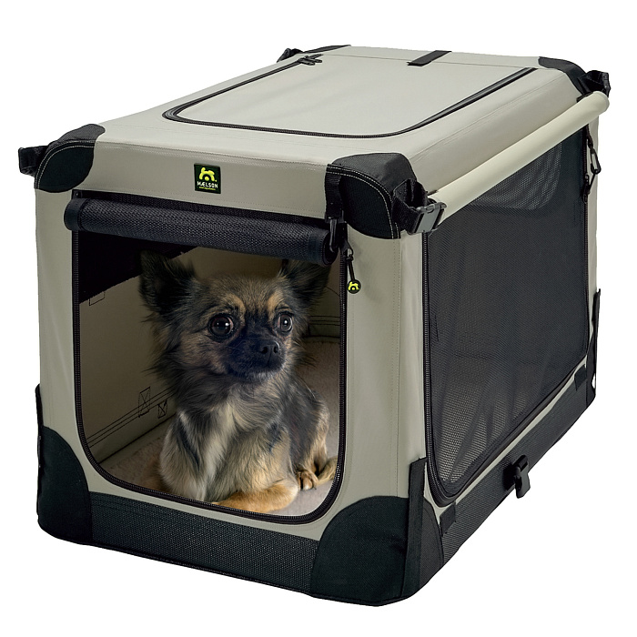Maelson тканевая клетка кемпер Soft Kennel 52x33x33 серо-кремовый СКИДКА 50%
