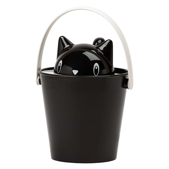 United Pets ведро для сухого корма "Cat-Crick" 7,5 л, черное, для кошек СКИДКА 50%