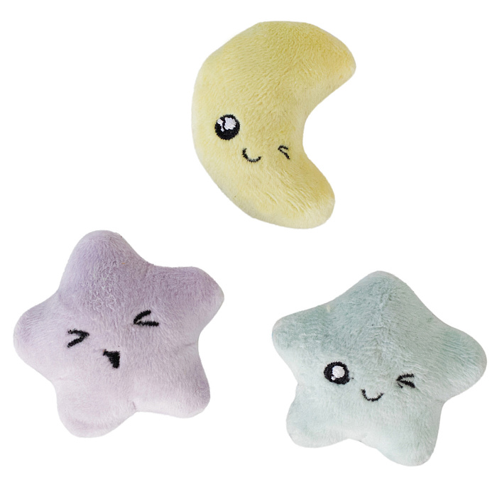 Игрушка Petstages для кошек "Звездочки и луна", 3 шт в комплекте СКИДКА 50%