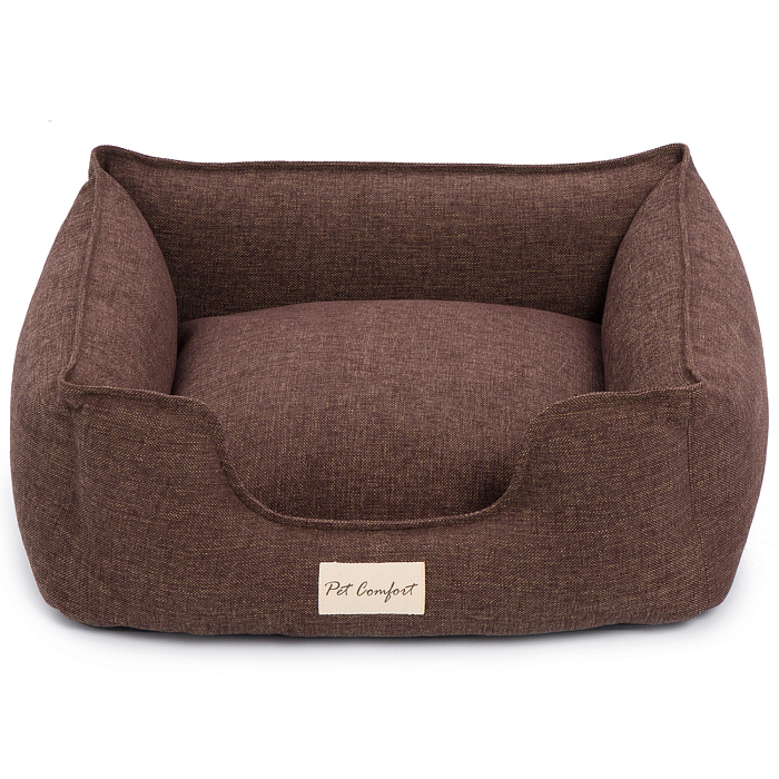 Лежанка Pet Comfort для кошек и собак мелких пород, Alpha Mirandus 19, размер S 50х60 см, коричневый СКИДКА 50%