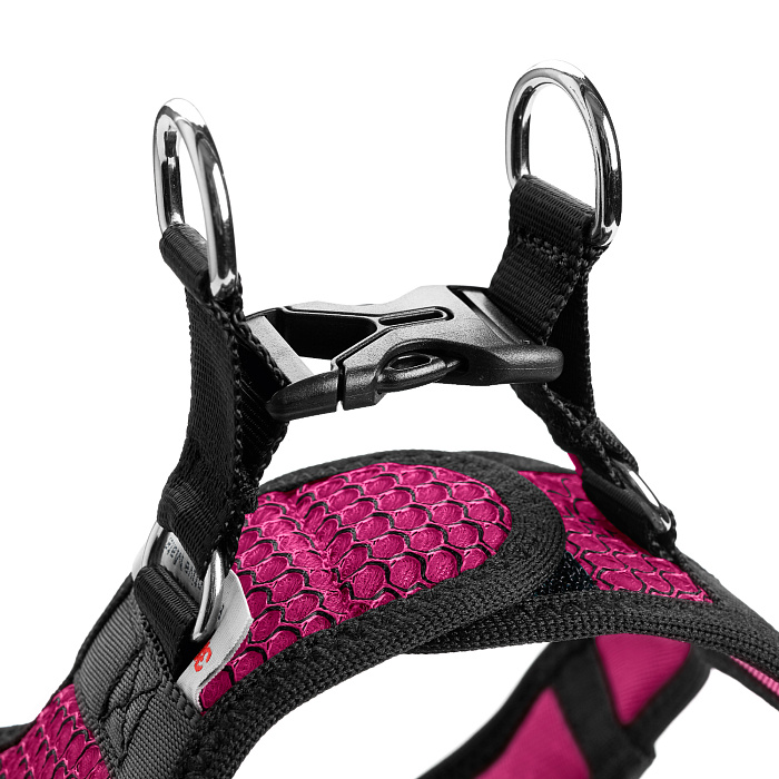 Hunter шлейка для собак Hilo Comfort 58-65 см, сетчатый текстиль, розовая СКИДКА 50%