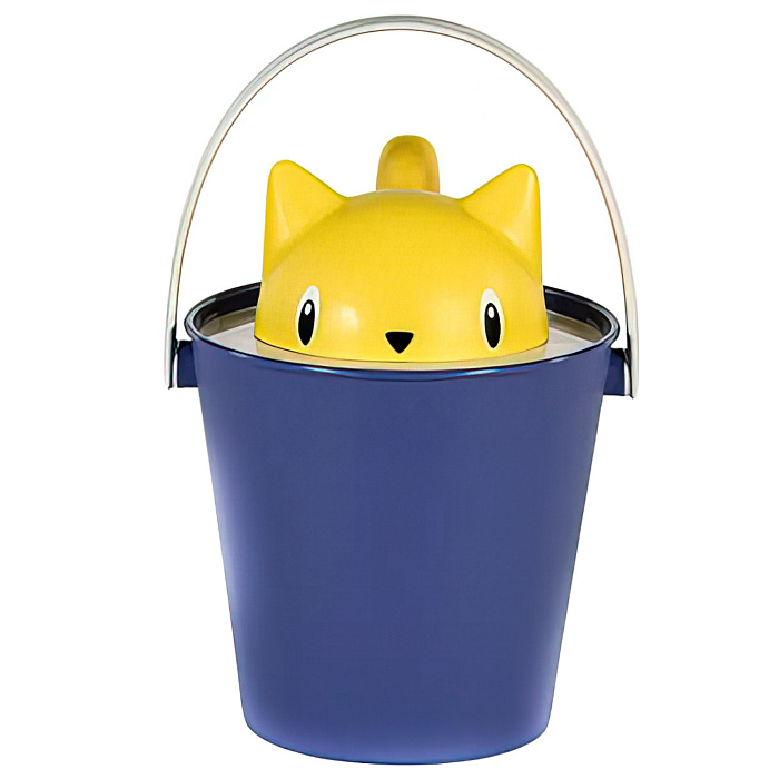 United Pets ведро для сухого корма "Cat-Crick" 7,5 л, сине-желтое, для кошек СКИДКА 50%