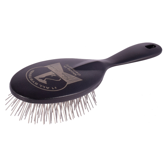 1 All Systems Pin brush small щетка черная овальная маленькая с пластиковой ручкой зубцы 27 мм СКИДКА 80%