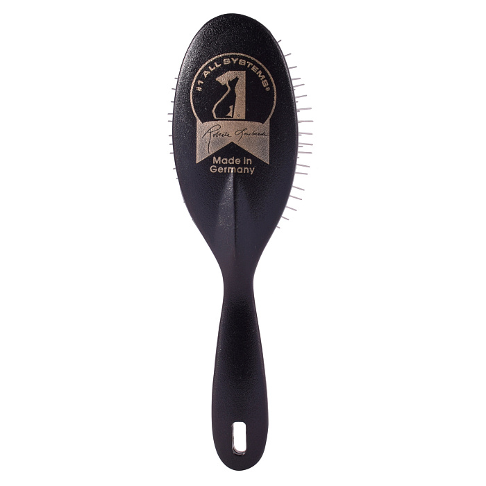 1 All Systems Pin brush small щетка черная овальная маленькая с пластиковой ручкой зубцы 27 мм СКИДКА 80%