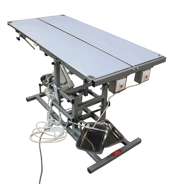 ТД ВЕТ Стол ветеринарный универсальный СВУ-30.1 с раздельным подогревом 1500х700х(900-1150h)