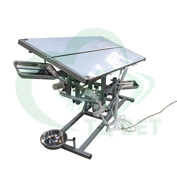 ТД ВЕТ Стол ветеринарный универсальный СВУ-30.1 с раздельным подогревом 1500х700х(900-1150h)