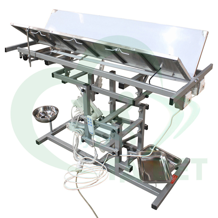 ТД ВЕТ Стол ветеринарный универсальный СВУ-30.1 с раздельным подогревом 1500х700х(900-1150h)