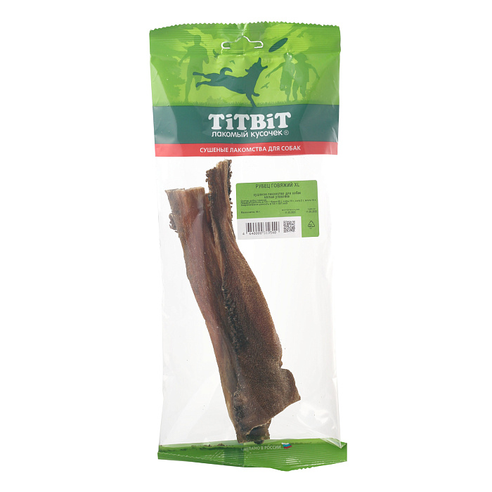 Лакомство TiTBiT Рубец говяжий XL для собак 66 г