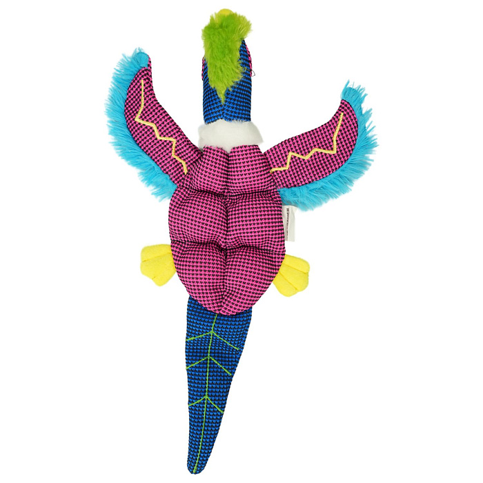 Игрушка Mr.Kranch для собак Какаду плюшевая с пищалкой 38 см фиолетовая