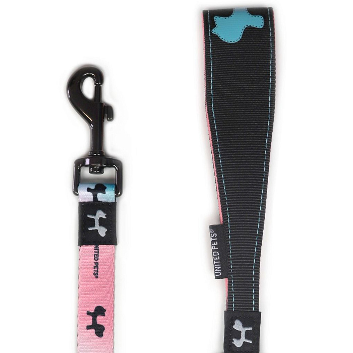 Поводок United Pets для собак Complete me 16 x 1400 mm, розово-голубой тай-дай СКИДКА 40%