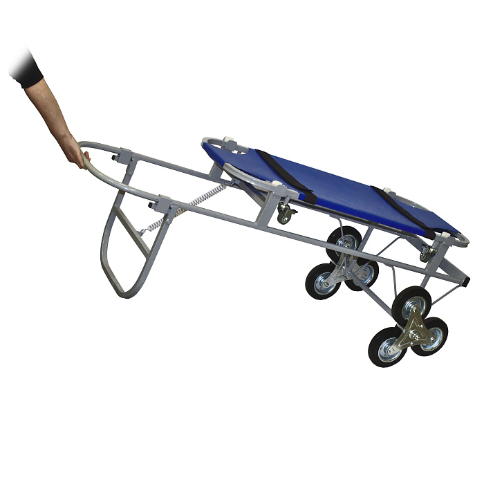 ТД ВЕТ Тележка ветеринарная СВУ-20.12 с носилками ПВХ, со строенными колесами (каркас серый)