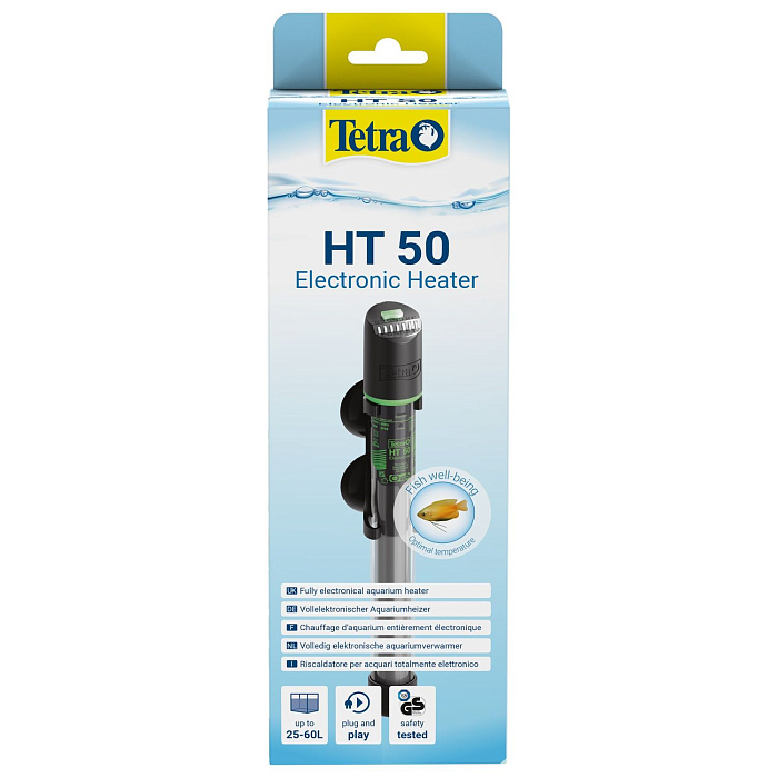 Нагреватель электронный Tetra HT 50 Вт для аквариумов 25-60л