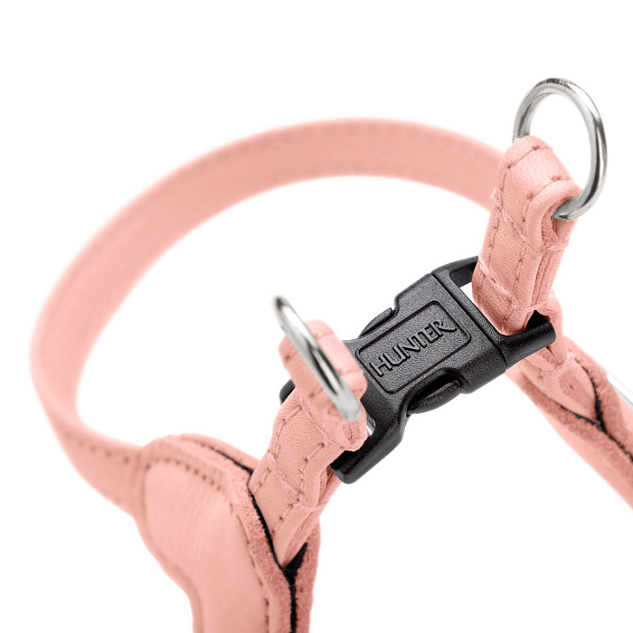 Hunter шлейка для собак Soho Mini XXS-XS (28-34 см), натуральная кожа, розовая