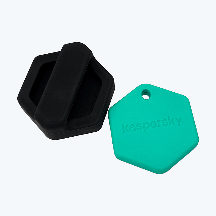Умный трекер Kaspersky Tag с силиконовым чехлом