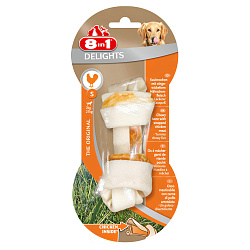 8in1 DELIGHTS S косточка с куриным мясом для мелких и средних собак 11 см