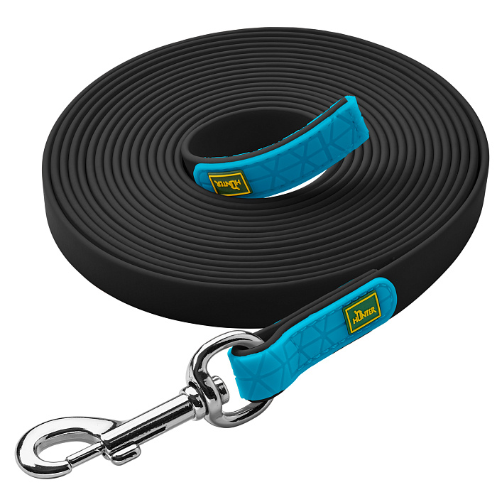 Hunter поводок для собак Convenience, 20/500, биотан, черный СКИДКА 50%